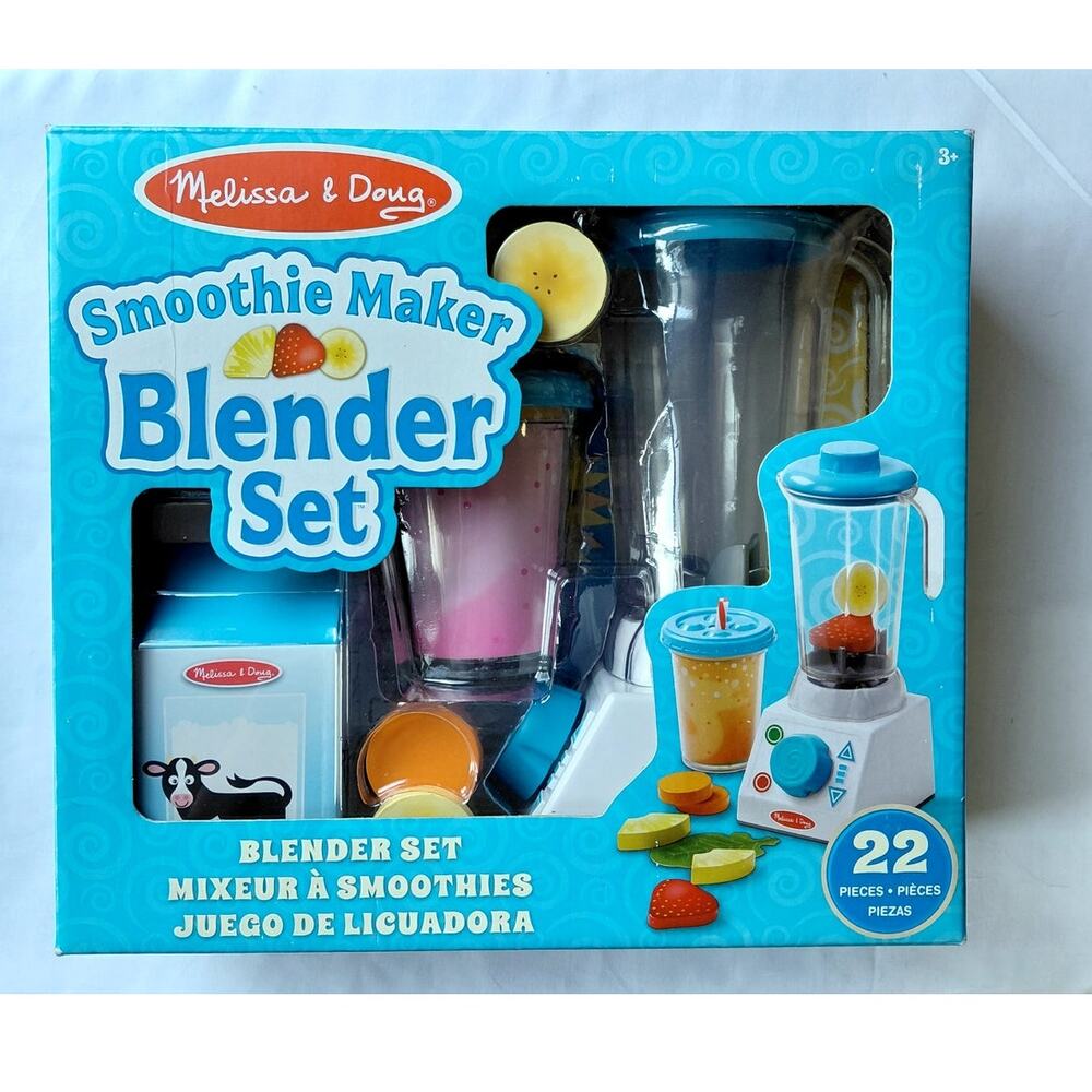 Melissa & Doug Wooden Smoothie Maker Blender Ages 3-6 NWT